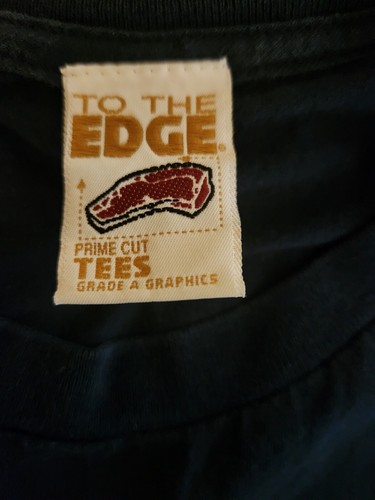 VTG To the Edge ROCK ON CONCERT SECURITY long sleeve T-shirt blue XL - Picture 6 of 6