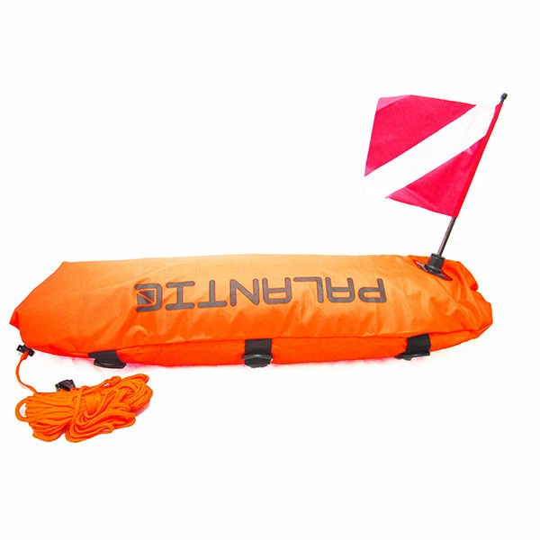 Flotador Torpedo Palantic con Bandera de Buceo - Pesca Submarina / Apnea 30" × 6" Foto 3 de 3