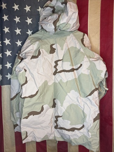 Medium Regular - Army USAF Gore-Tex DCU Camo Cold Weather Parka Jacket 8655 - Picture 3 of 7