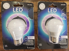2 LED Dimmable Light Bulb A15 4.5w GE Ceiling Fan Soft White 25w 270 Lumen 68173