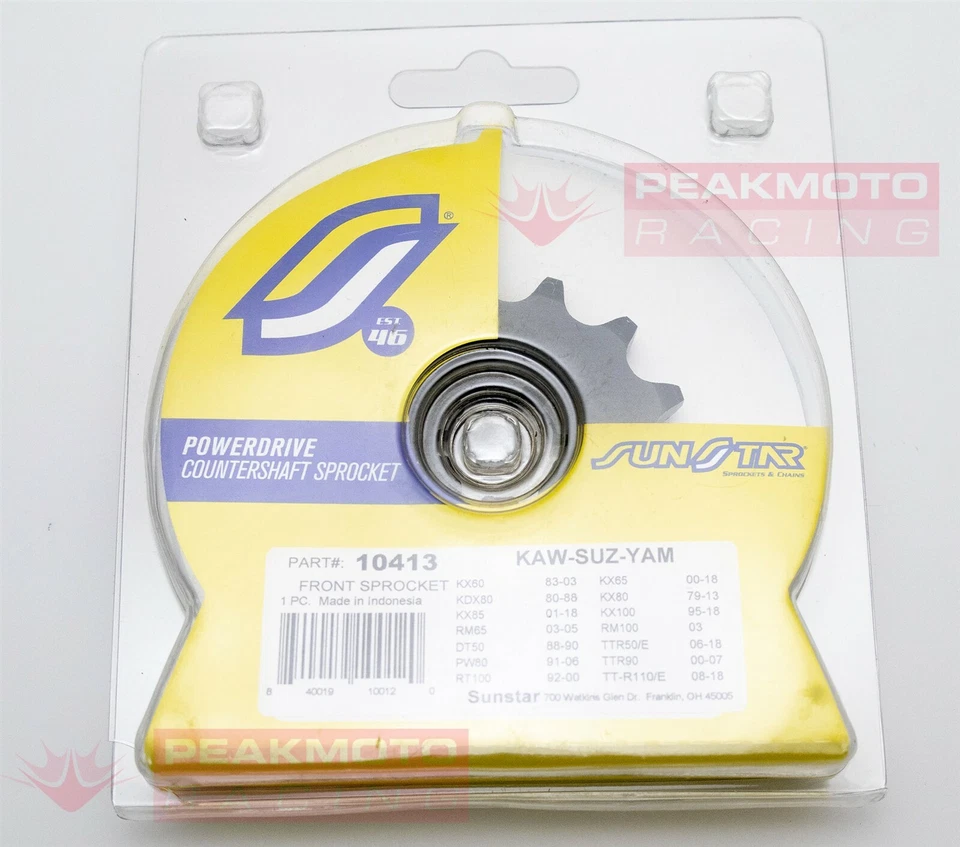 Piñón delantero contraeje de acero SUNSTAR 10413 13T  Foto 2 de 2