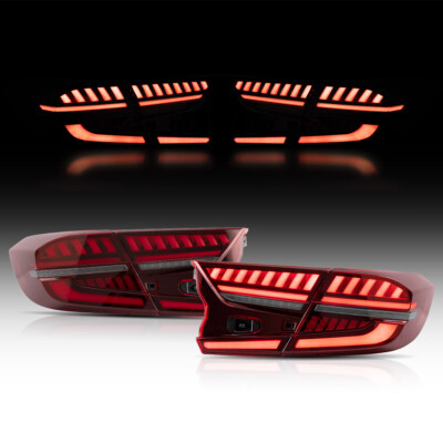 VLAND Led Tail Lights For Honda Accord 2018-2022 Rear Lamps w/ Startup Animation