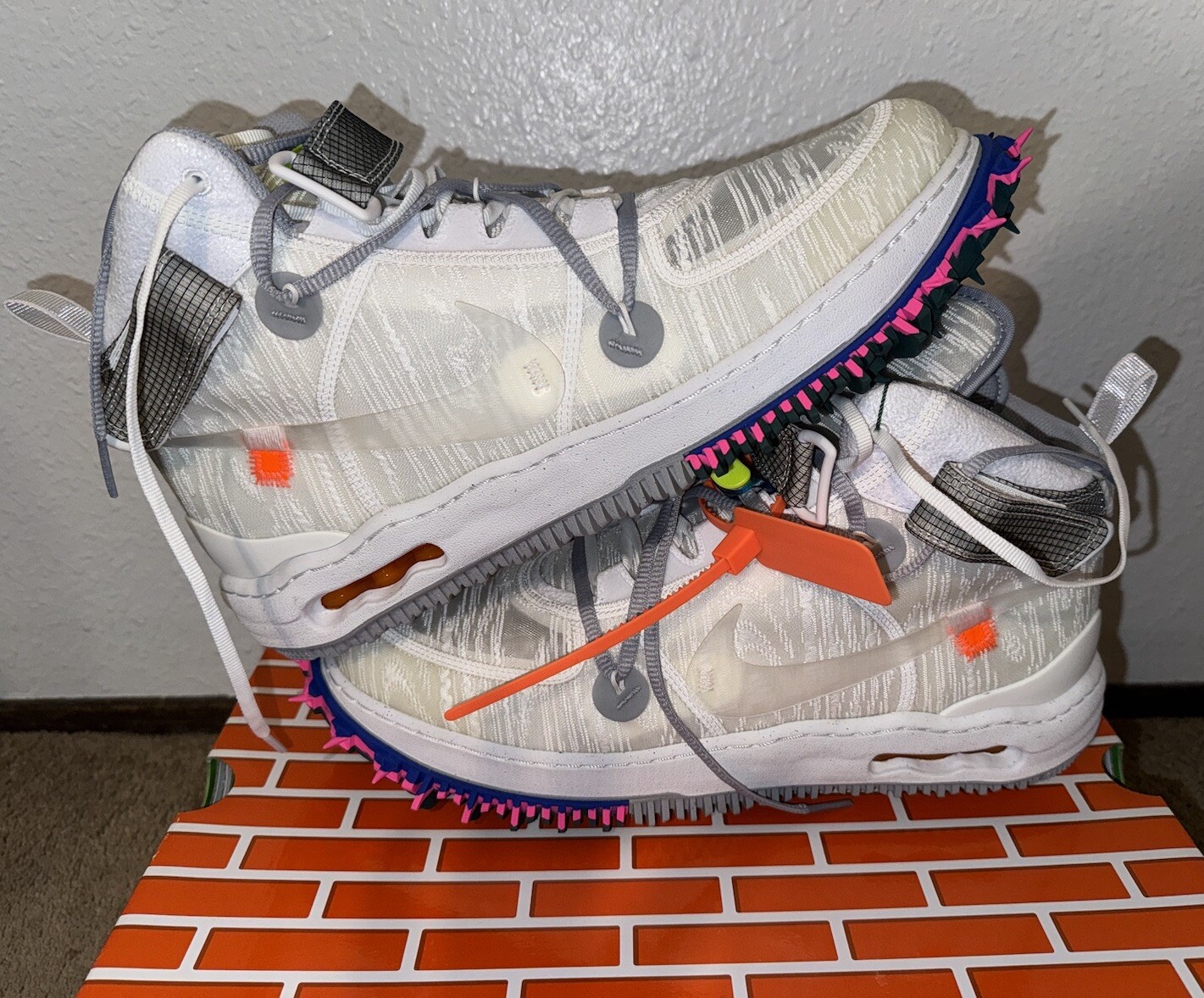 OFF WHITE X NIKE Taglia 13 Nike Air Force 1 x bianco sporco 2022