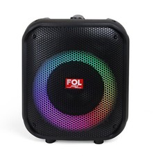 portable party speaker BT 6.5" RGB TWS 50w deep bass FM 14.8v