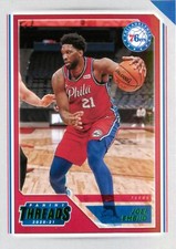 Joel Embiid 2020-21 Chronicles NBA Green Parallel Panini Threads Card #90 76ers