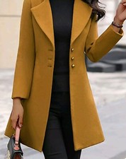 Women's Slim Blazer Suit Coats Ladies Long Sleeve Work Jacket