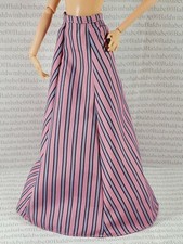 SKIRT ~ 11.5" DOLL INSPIRING WOMEN HELEN KELLER LONG PINK STRIPED FORMAL BOTTOM