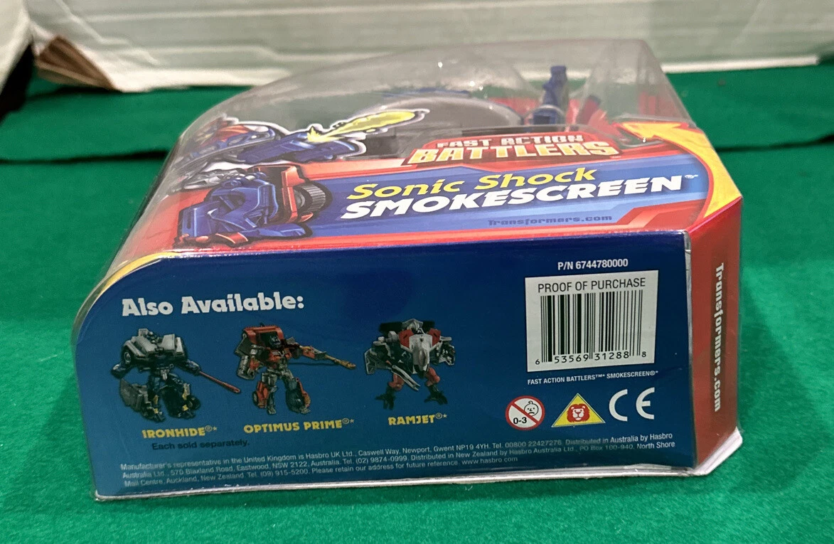 Transformers Smokescreen Fast Action Battlers Sonic Shock Hasbro  