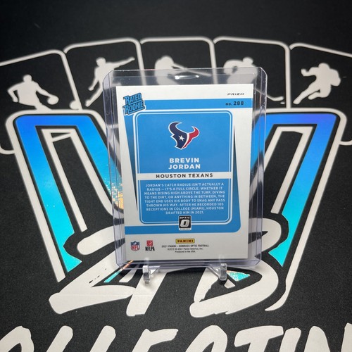 2021 Donruss Optic Brevan Jordan Rated Rookie Blue Scope Prizm #288 RC Texans - Bild 2 von 2