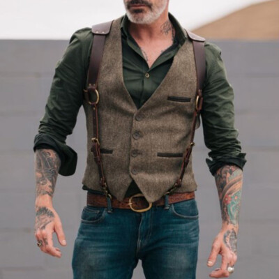 ジャケット・アウター ENOF twill bag vest louren TWILL BELTED VEST - Brown | ZARA United States