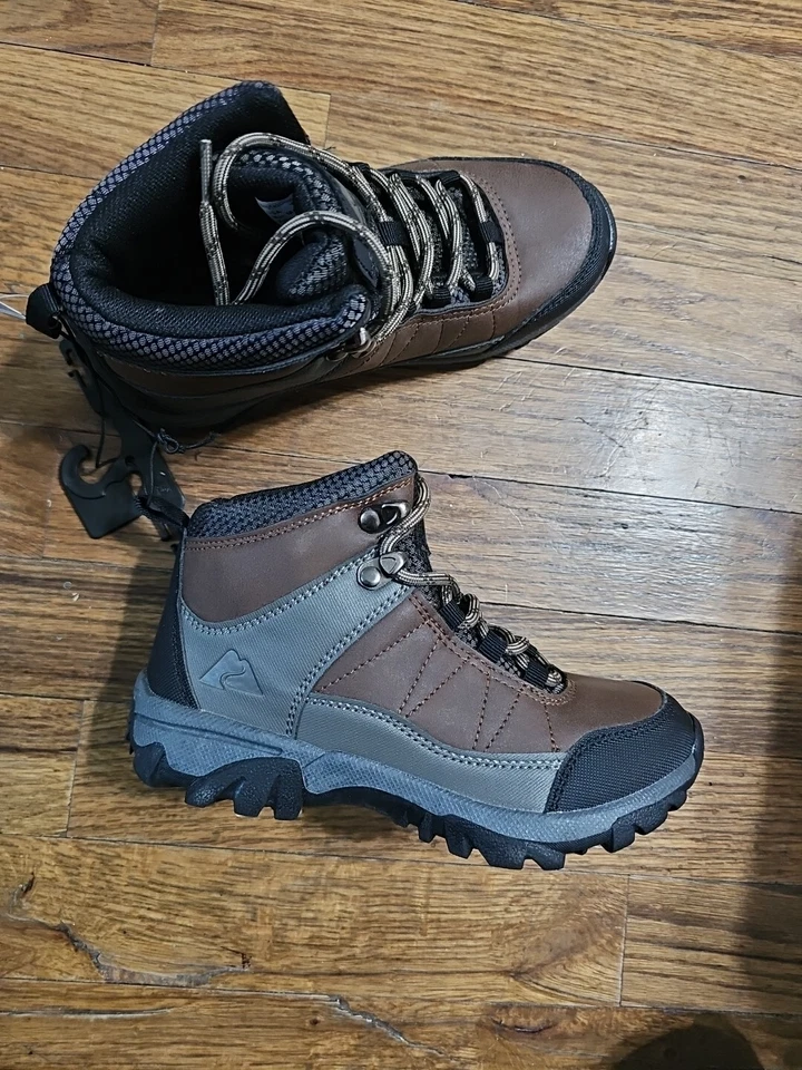 Botas Ozark Trail meninos caminhantes crianças tamanho 1 repelente de água novas com etiquetas - Imagem 2 de 4