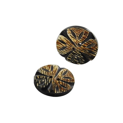 Set of 10 Fallen Lily All Natural Horn Buttons Lot CLOSEOUT WHOLESALE - Picture 3 of 6