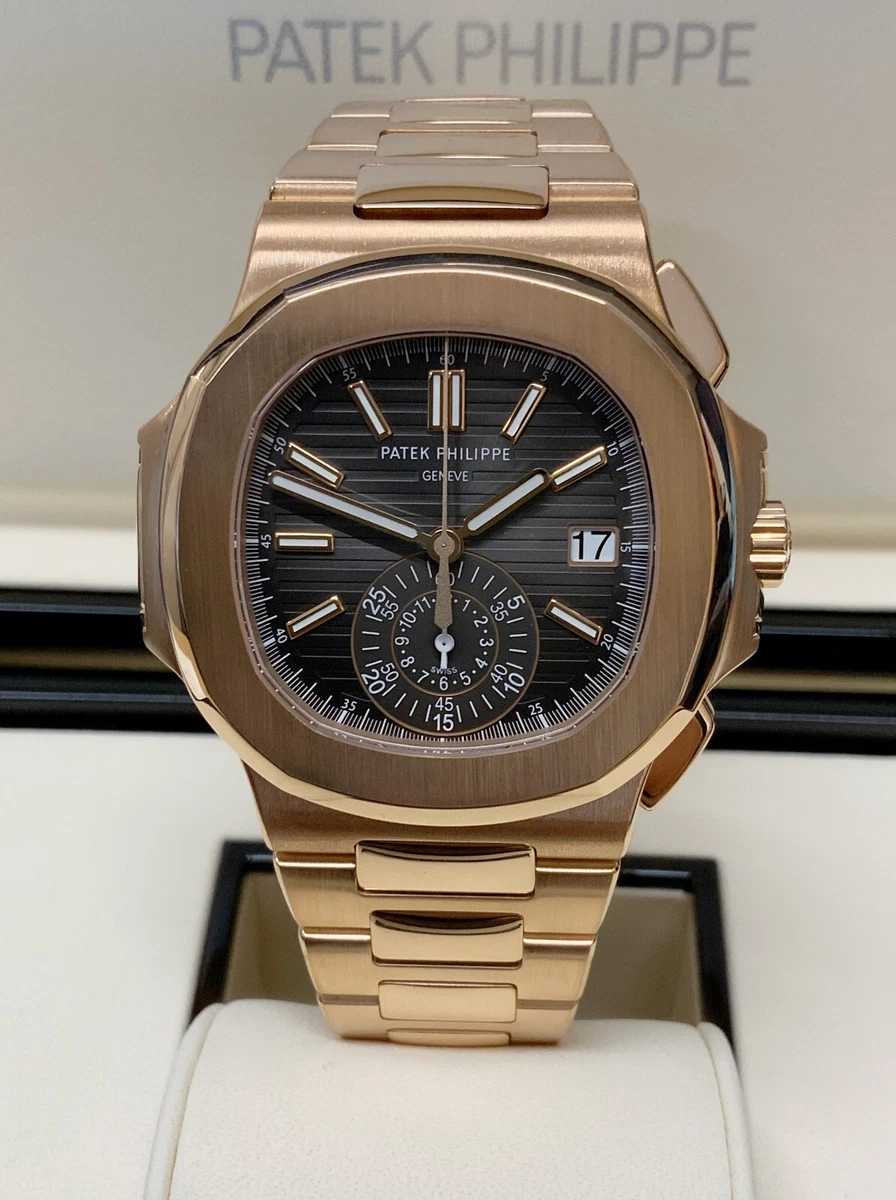 Patek Philippe Nautilus 5980 1R 001 Rose Gold SERVICED BY PATEK eBay