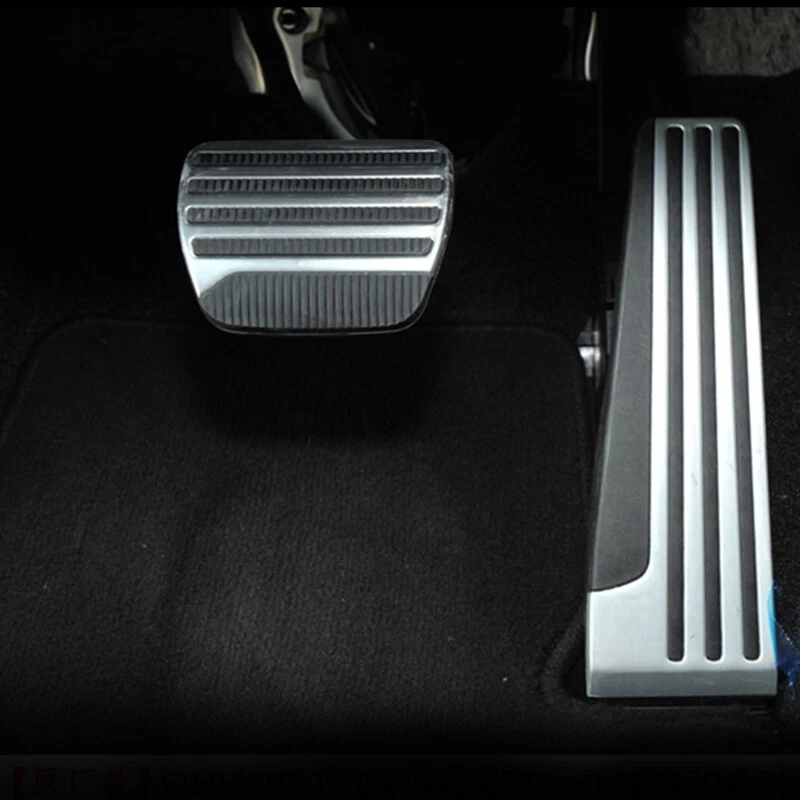 Pastilla de pedal de combustible para reposapiés de gas de freno de coche para Infiniti Q50 Q60 Qx50 Qx70 G25 G35 Foto 3 de 4
