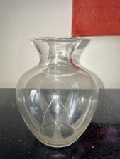 50/60-er:   ICHENDORF   LOTUSBLUME Lotusblüte  zarte  GLAS VASE h = 13,5cm