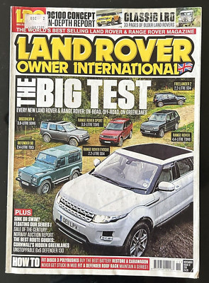Landrover Owner International Car Magazine November 2011 Issue 12 - The Big Test