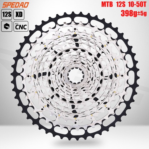 Cassetta Bicicletta MTB 12 Velocità 10-50T CNC Bici Ruota Libera Super Leggera per SRAM XD - Foto 10 di 12