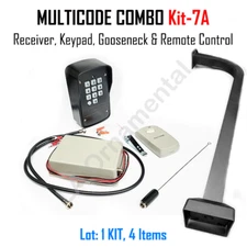 MULTICODE Kit-7A 109950 Receiver 308911 Heddolf M330-1KB 300 MHz 42" Gooseneck
