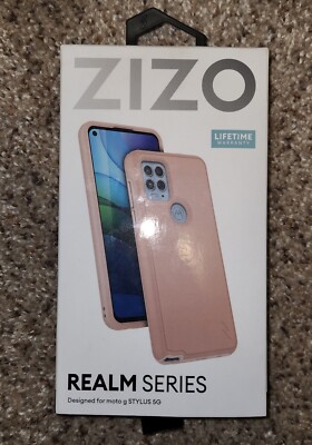 NWD Moto G Stylus 5g Case Zizo Wireless Realm Series Peach Shock Drop Warranty 