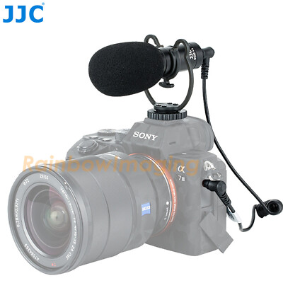 JJC Cardioid Shotgun Microphone Mic Fujifilm Fuji X-T100 X-E3 X