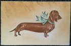 DACHSHUND Dackel Teckel vintage White & Wyckoff greeting note card