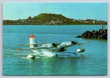 Airplane Postcard Mt Cook Airways Airlines Grummen Widgen Float Plane HE11