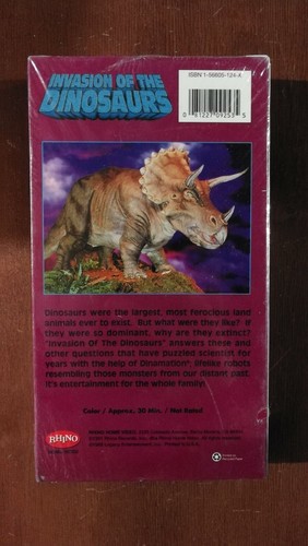 Invasion of the Dinosaurs (VHS, 1993) - Picture 2 of 2