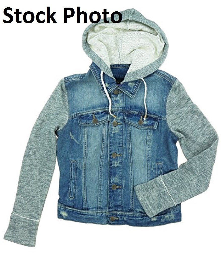 Black Rivet Women's Button Closure Hooded Denim Jacket X-Small