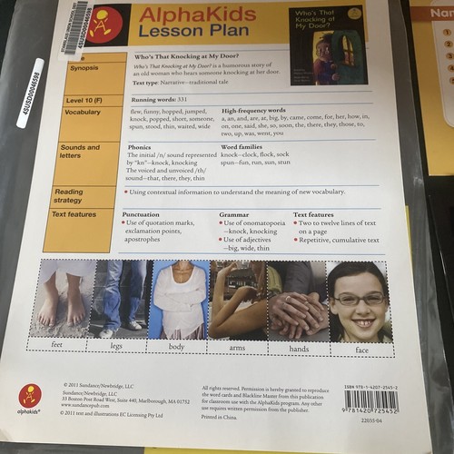 Sundance Alphakids Homeschool Unit Study Whos Knocking at My Door 1st Grade - Picture 2 of 10