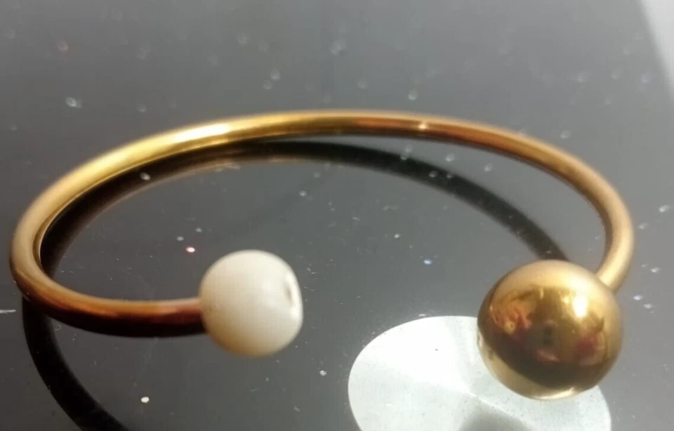 Pulsera Joop Damas Brazalete Dorado Delicado Mujer Acero Inoxidable Foto 2 de 4