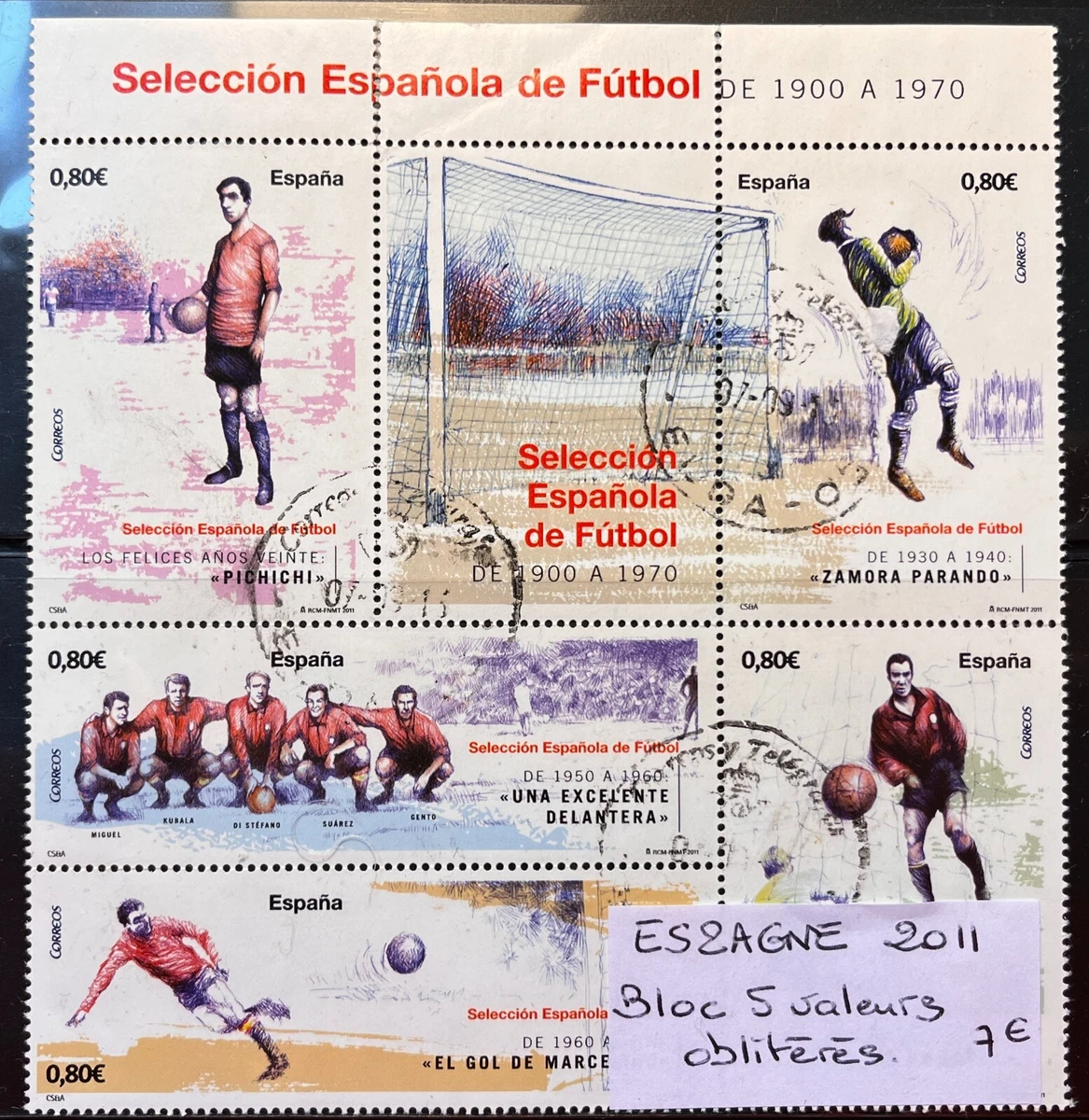 ANDORRE ESPAGNE BLOCS DE 4 TIMBRES NEUFS** 1981-1985 /S608 (Neuf (Voir