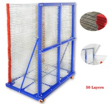 Movable Assemble Type Screen Drying Rack 50 Layers for Stacked Drying Height 54"