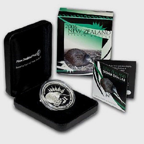 New Zealand - 2006 - Silver Proof Coin- Brown Kiwi | eBay