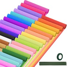 Crepe Paper Streamers 30 Rolls, 10 x 98Inch 30 Rainbow Colors Multicolor