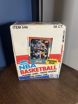 1986-87 Fleer Basketball Empty Wax Box Original Replacement Box Only Nice Shape!