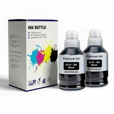 GI-21 GI21 Black Ink Refill Bottles for Canon Pixma G3270 G3260 G2260 G2270 G...