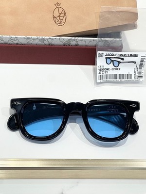Jacques Marie Mage VENDOME-EPOXY Unisex Eyeglasses Black/Blue 47