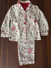 Nick and Nora Womens Size XS Flannel Pajama Set Instructions to Sew Sock Monkey