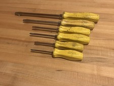Snap-on Tools Sddx80y 6pc Yellow Hard Grip Combination Screwdriver Set Snap-on Tools Sddx80y 6pc Yellow Hard Grip Combination Screwdriver Set