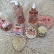 Purely Panache VINTAGE Flower Organic Rose Body Scrub, Spray, Soap, Fizz, Lotion