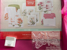 Rare Stampin  Up Paper Pumpkin Card Kit Painted Petals July 2024 NEW