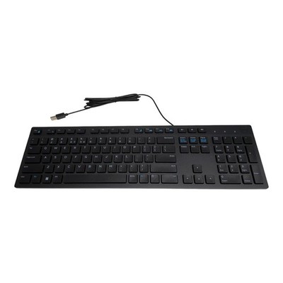 Dell KB216 Wired Multimedia Keyboard Black Chiclet Keys USB KB216t 580-ADMT