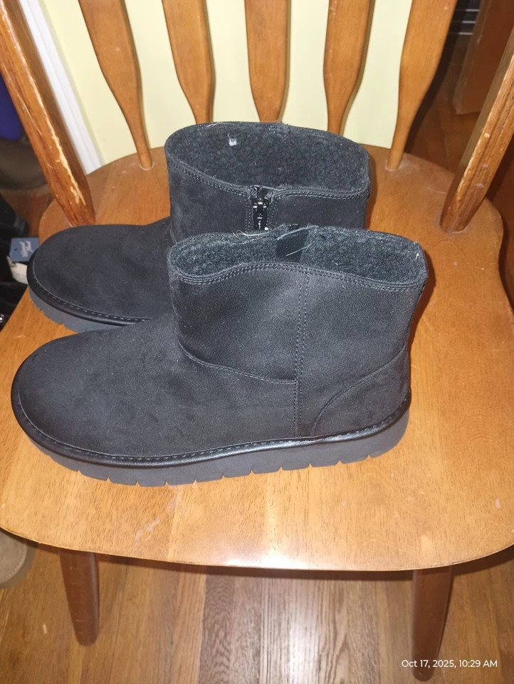 Cálido Invierno Suela Dura 9-10 Acogedoras Zapatillas Foto 2 de 3