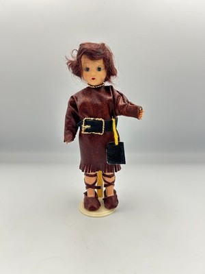 Vintage Open Close Dress Me Doll Plastic Molded Arts, Ltd 7'' Doll