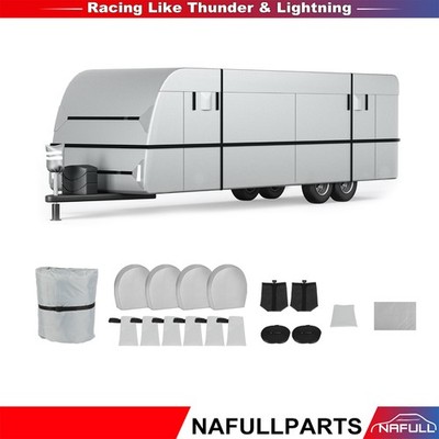 18'-20' RV Cover Windproof Extra Thick Camper Cover With Adhesive Repair Patches