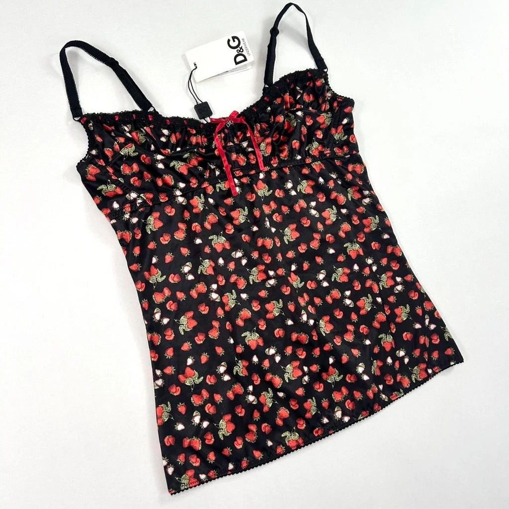 DOLCE&GABBANA ドルチェ&ガッバーナ キャミソール 黒 2026年最新】D&G ／ Dolce＆Gabbana レディース キャミソールの人気