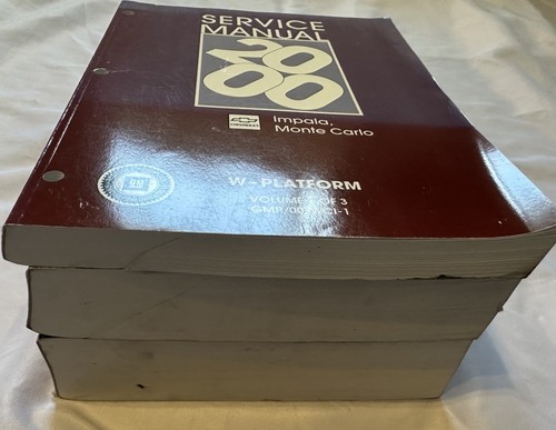 2000 Chevrolet Impala Monte Carlo Shop Service Repair Manual 3 Vol Set Vintage - Foto 14 di 16
