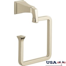 Brass Wall-Mounted Square Faucet Polished Finish W/ Mounting Hardware Included