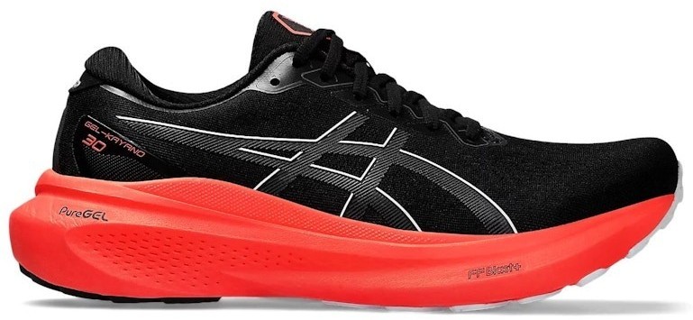 Asics Gel Kayano 30 Black Sunrise Red for sale | eBay
