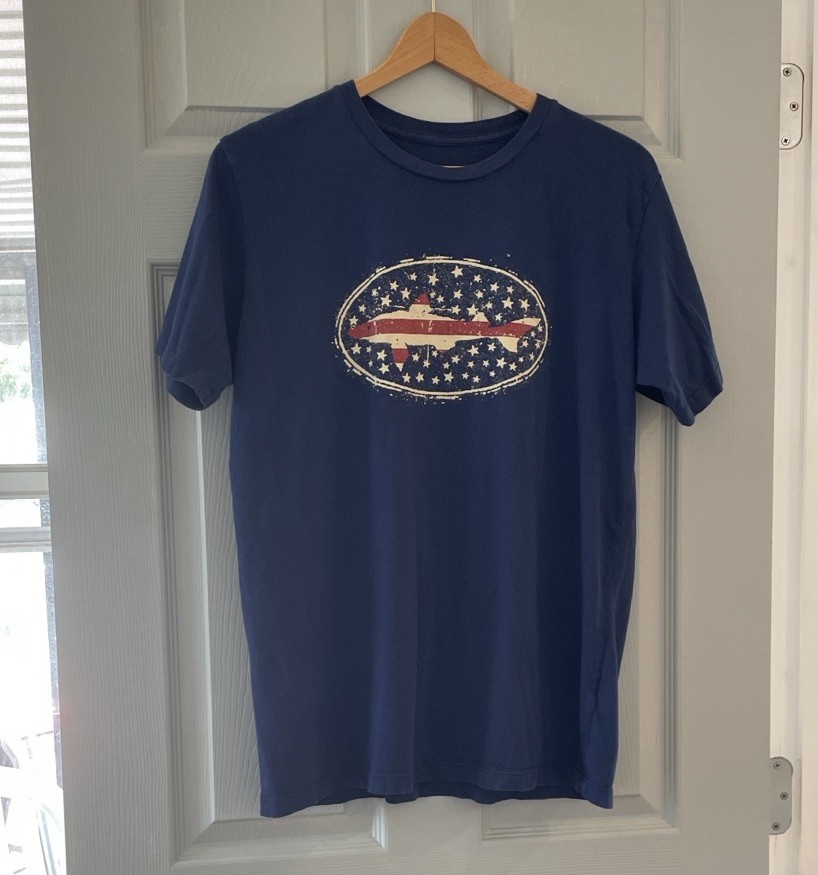 Dogfish Head Craft Brewery Men's M 100% Ringspun Combed Cotton Fish Muscle Tee